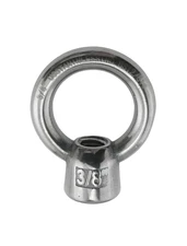 Stainless Steel 316 Lifting Eye Nut 3/8" UNC Marine Grade Pitch of 16