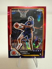Dereck Lively II 2022 Topps Chrome McDonald’s All American Red /125 RC Mavericks