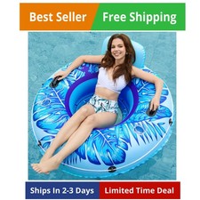Inflatable River Tube Float - Heavy Duty River Float Pool Floats Lake Water ...