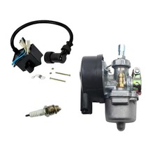 jtfrkope Bike Engine Carburetor For 2 Stroke 49cc 66cc 80cc 100cc Bicycle Mot...