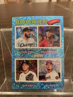 2026 Topps Heritage Light Blue Sparkle Andry Lara* #378 Nationals
