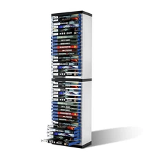 ECHZOVE Game Card Box Storage Stand for PS5 Xbox Games, BlackWhite 