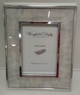 Wingfield Digby Photo Frame Real Feather 18 x 13 cm