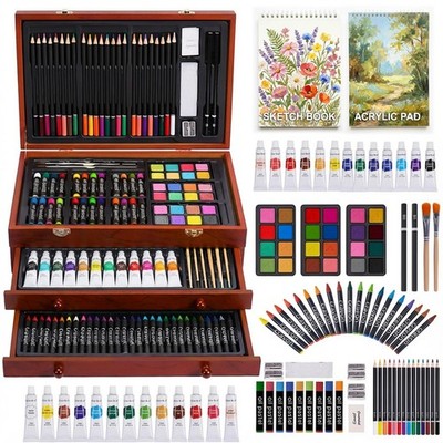 TMOL Art Supplies, 175-Pack Deluxe Set 9.6 Fl Oz (Pack of 1), Cherry