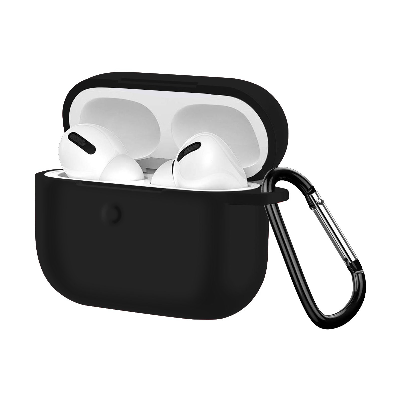 Housse protection silicone pour Pods Pro Avizar avec mousqueton noir