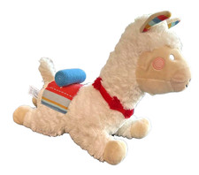 FAO Schwarz Llama Alpaca Plush Furry White Blanket w/ Tag