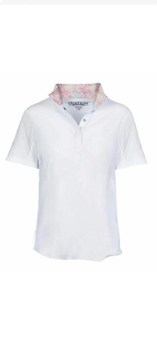 Ovation Ellie Child's Tech Show Shirt Short Sleeve - Tropical Palms XL