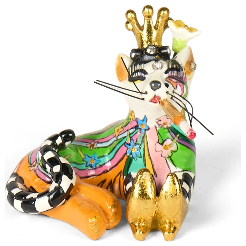 GATTA Principessa Statua Scultura Tom's Drag 3662 Laetitia 6 cm Pop Art Corona