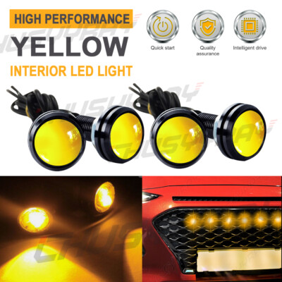 4PC LED Rock Lights For JEEP Truck Off-Road Trail Fender Underbody Amber Light