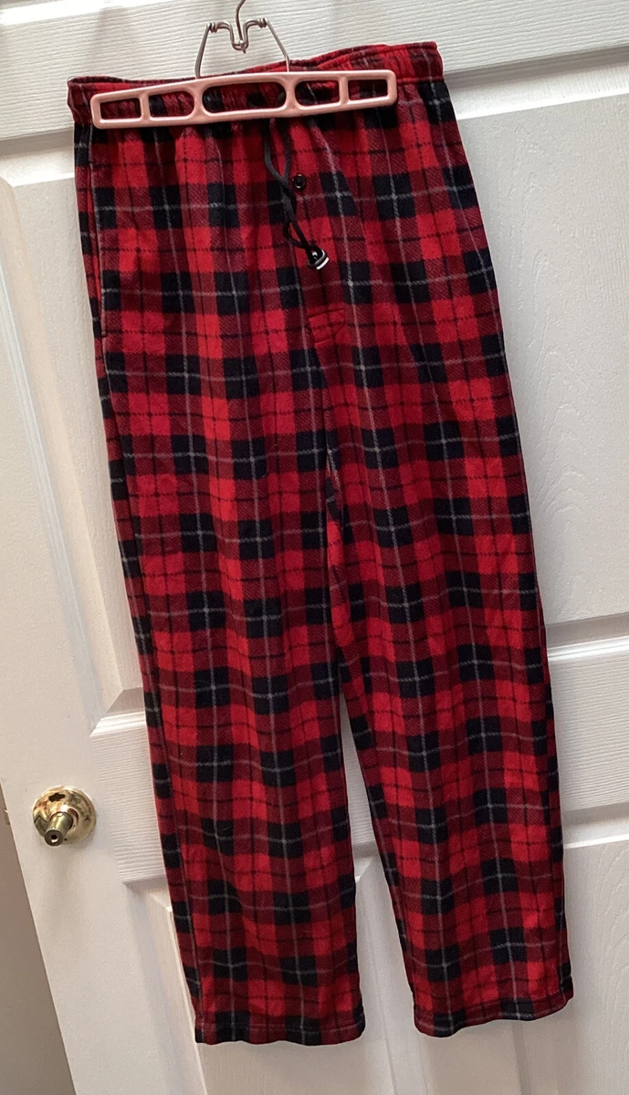 Wholesale Men's Fleece Pajama Pants - 3X-5X, Blue Plaid