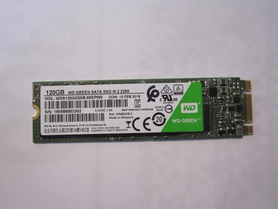 Western Digital WD Green SATA M2 2280 SSD 120.0 GB WDS120G2G0B-00EPW0