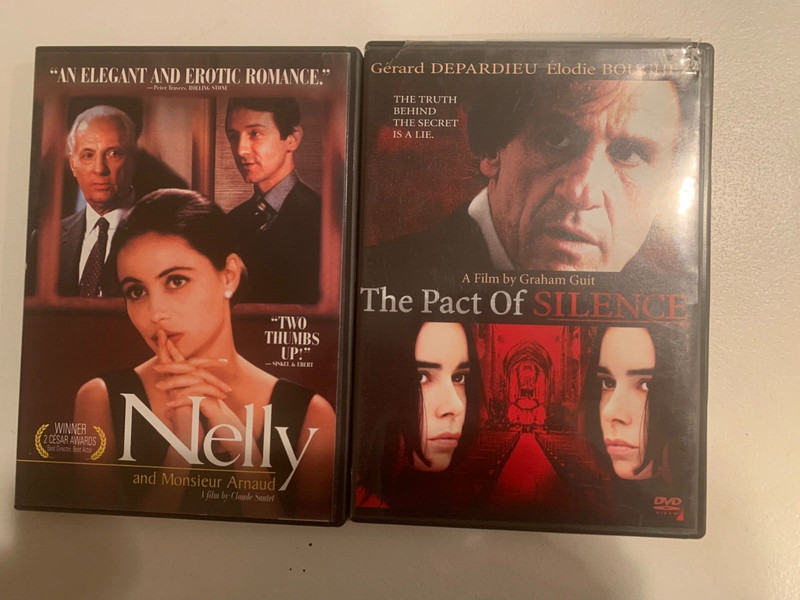 2 DVD lot Pact Silence Nelly Mr Arnold Depardieu French Foreign Beart Serrault
