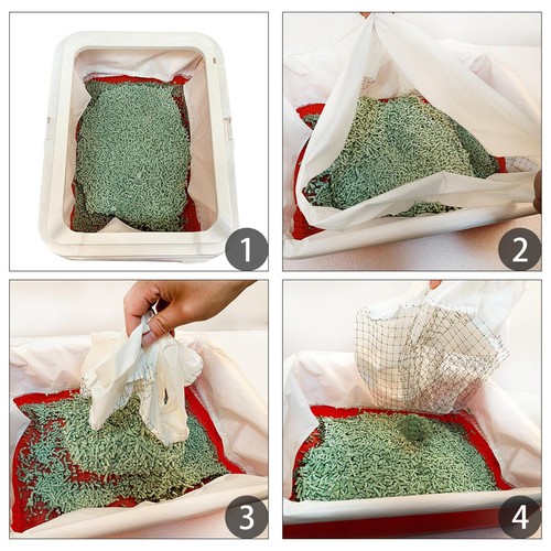 10Pcs Cat Litter Tray Liners Bags Litter Box Liners Cat Pan Bags with Filter Net - Picture 6 of 14