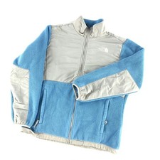 The North Face Youth Girls XL Fleece Denali Polartec Full Zip Jacket Coat Blue