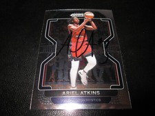 ARIEL ATKINS SIGNED AUTOGRAPHED 2022 PANINI PRIZM WNBA CARD # 129 MYSTICS