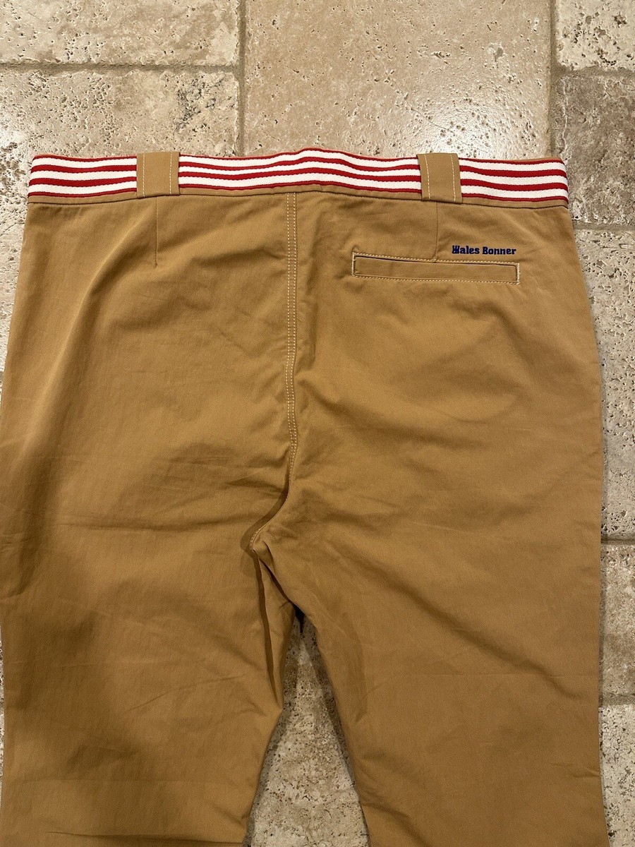 新品正規品  wales bonner ベルテッドフレアパンツ Wales Bonner x Adidas Belted Flare Chino Pants | eBay