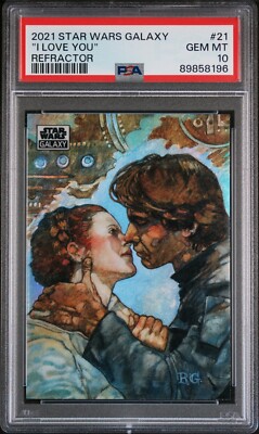 PSA 10) 2021 Star Wars Galaxy #21, “I Love You” Refractor | eBay