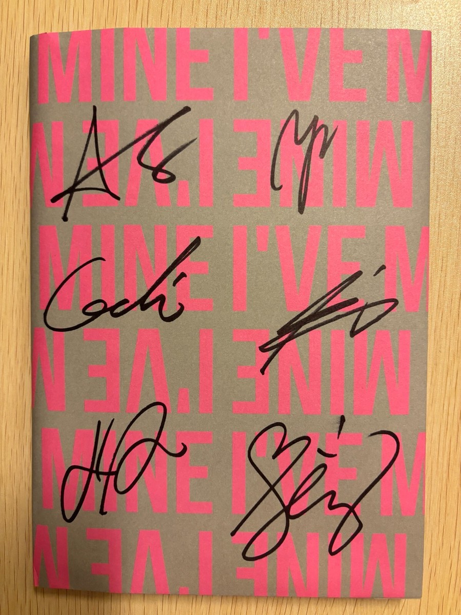 IVE [I'VE MINE] All Member Autographed Signed Album Mint