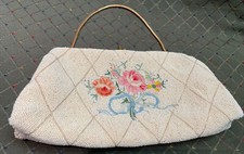 Rare Vintage Beaded Evening Handbag Handmade in France