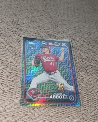 2024 ANDREW ABBOTT TOPPS HOLIDAY PARALLEL (REDS)