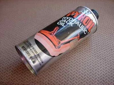 Vintage Checkered Flag Auto Racing All Metal 16 Oz Pyroil Hydraulic Jack Oil Can