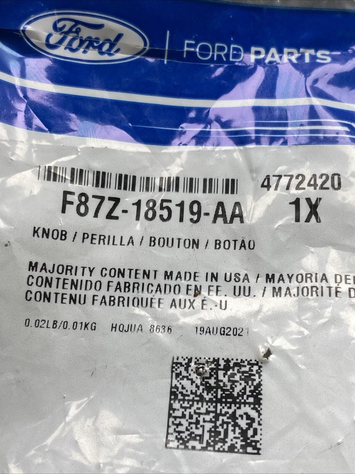 Interruptor-perilla de tablero Ford OEM 98-11 Ranger F87Z-18519-AA Foto 4 de 4