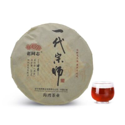Yi Dai Zong Shi * 2021 Haiwan Old Comrade Premium Ripe Pu'er Shu Puer Tea 357g