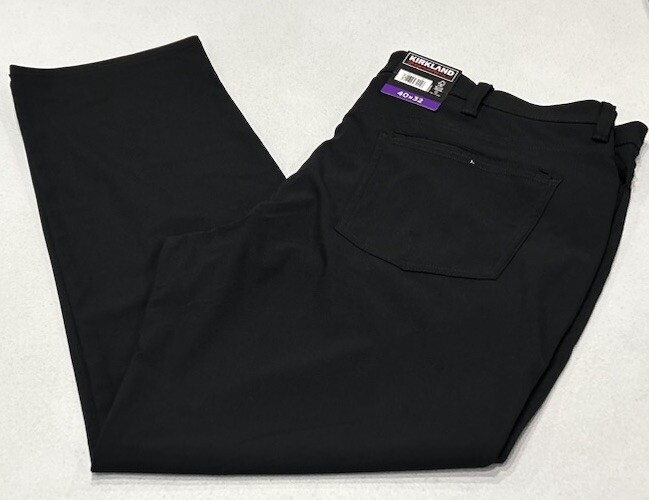 Kirkland Signature Men’s Commuter Pants, Black, Size 40X32