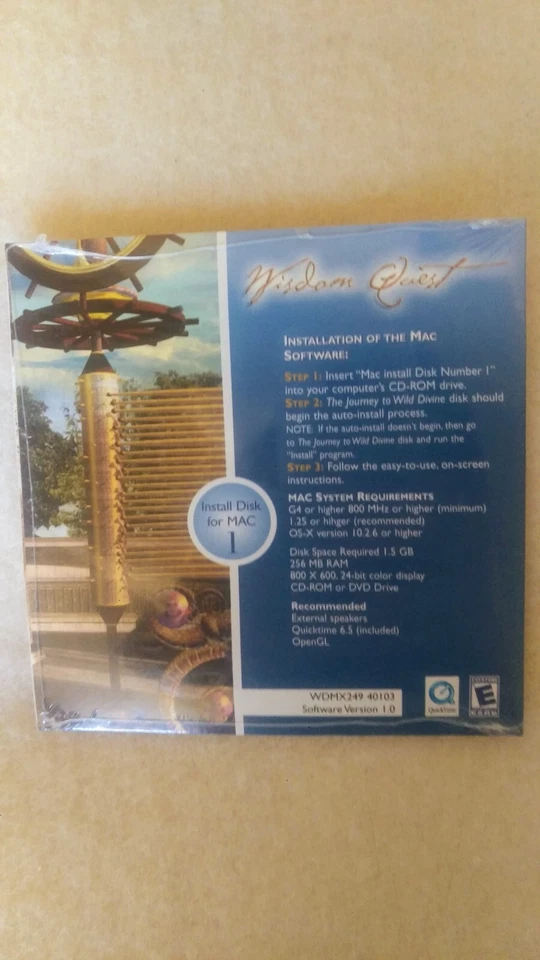 Journey To Wild Divine: Wisdom Quest Mac/Apple Install Disc (New) - Image 2 of 2