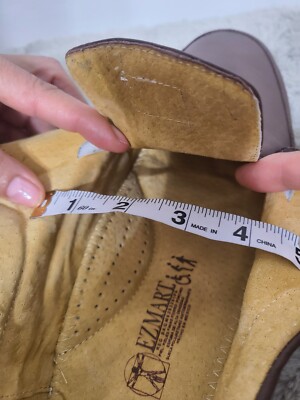EZMART FIT Brown Dress Shoes Skid Resistant Adjustable Strap  display picture 2