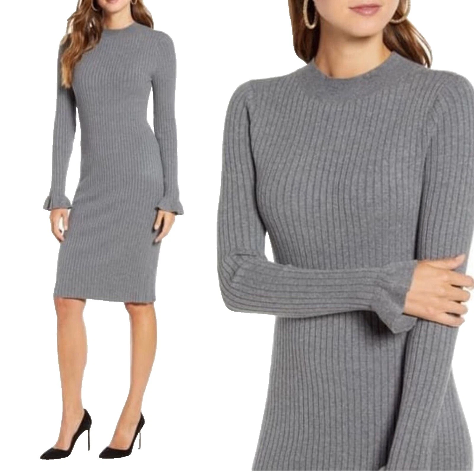 Vestidos de vaina de Cuello Redondo para Mujer