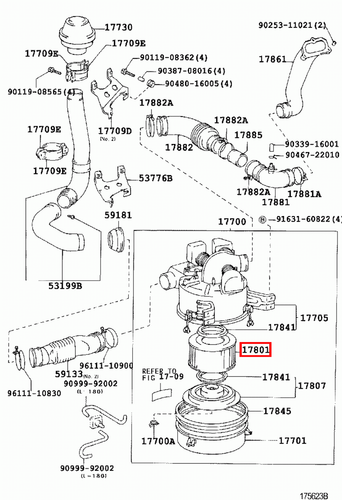 Genuine LandCruiser HJ60 HDJ80 HDJ79 HDJ78 FZJ80 1FZ 1HD 2H Engine Air Filter - Picture 9 of 20