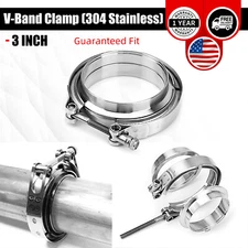3 inch V-Band Clamp & 304 Stainless Steel flange kit Vband for Exhaust Downpipe