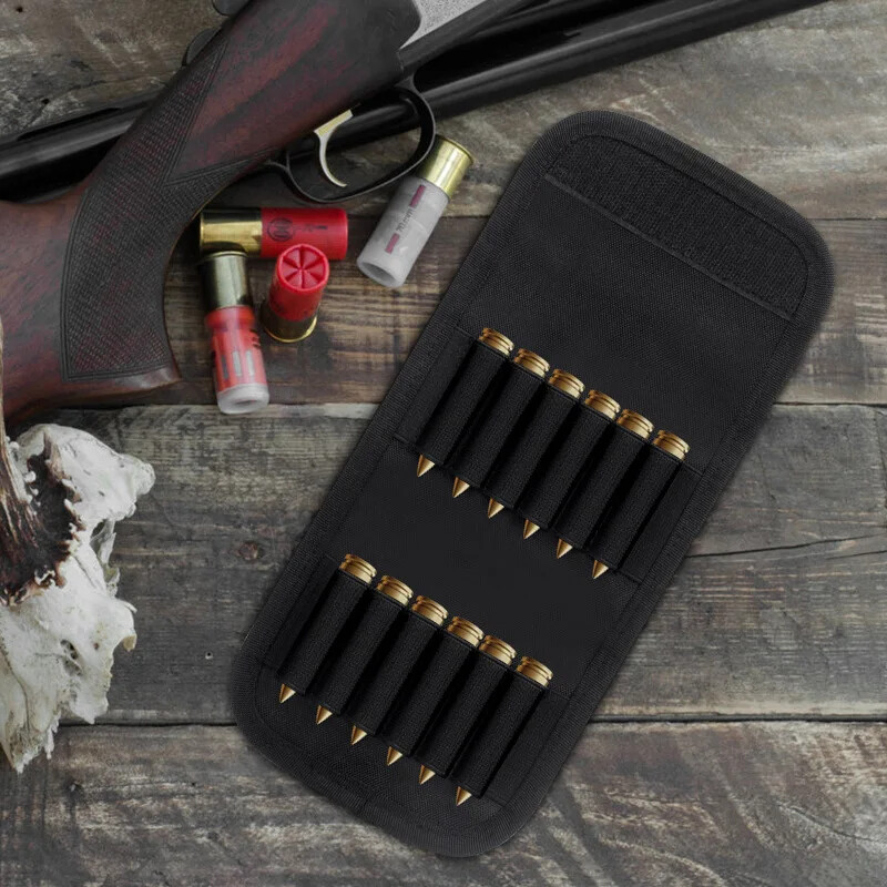 Tactical 12 Round Rifle Gun Bullet Holder Molle Bag Pouch Ammo
