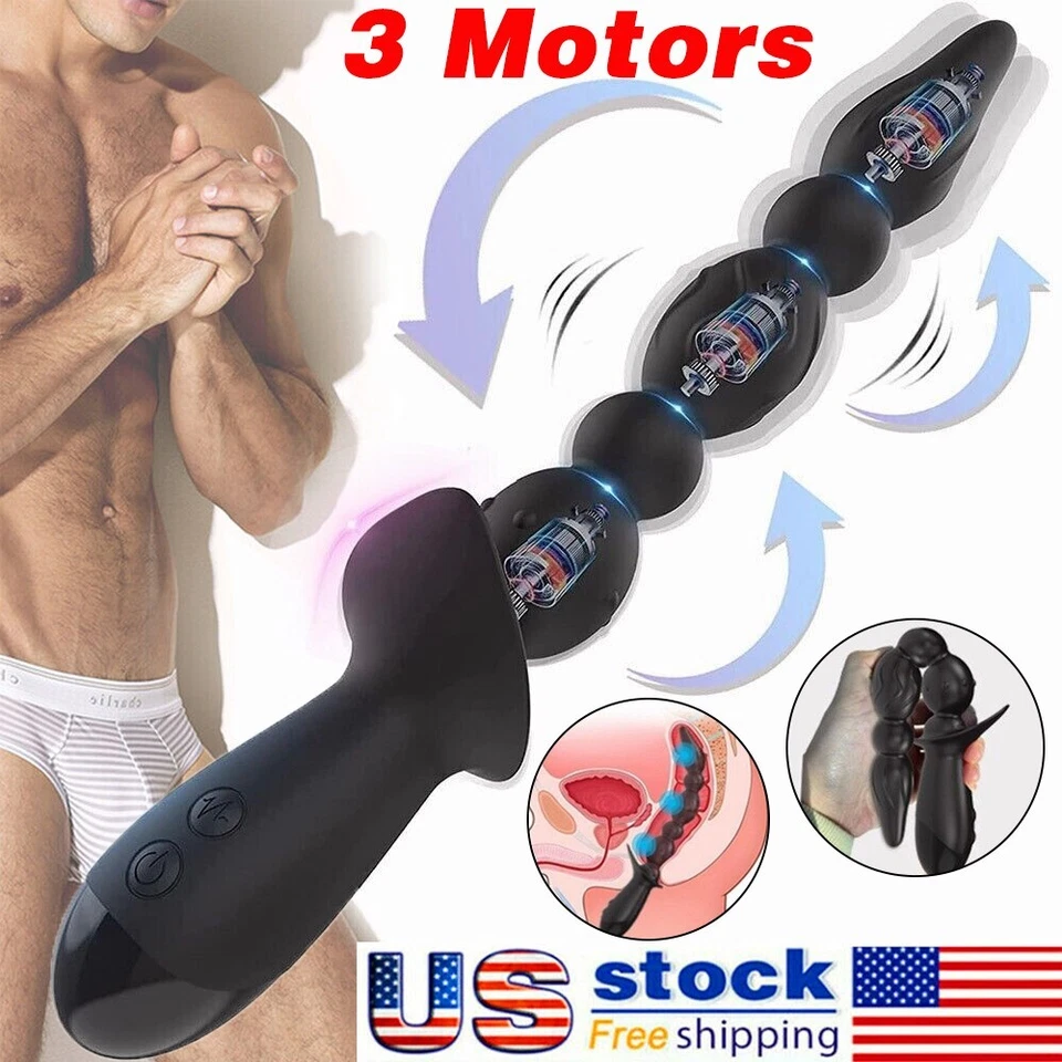 Male Prostate Massager Dildo Anal Butt Plug Anus Vibrator Sex Toys For Men Women - Image 2 of 4