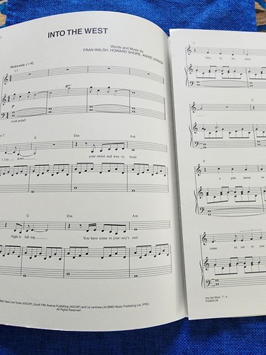 Into The West Lord Of The Rings Original Sheet Music Edition By Annie Lennox - Picture 2 of 4