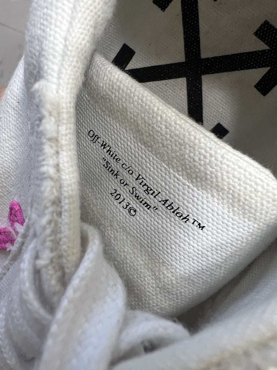 Off white x Virgil Abloh low canvas vulcanized sneakers