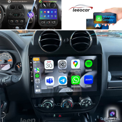 Android 13 Apple Carplay Car Stereo Radio GPS For Jeep Patriot Compass 2010-2016