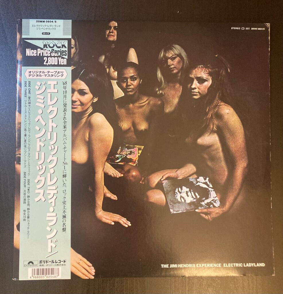 JIMI HENDRIX EXPERIENCE Electric Ladyland 1987 JAPAN 2LP OBI Led Zeppelin RARE!