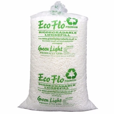 15, 30, 45, 60, 90 CUBIC FOOT OF ECO FLO LOOSE FILL PACKING PEANUTS TOP QUALITY