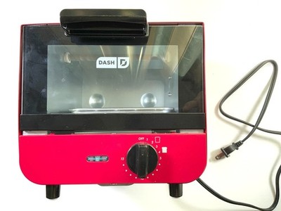 Dash, Mini Toaster Oven, Red, Works