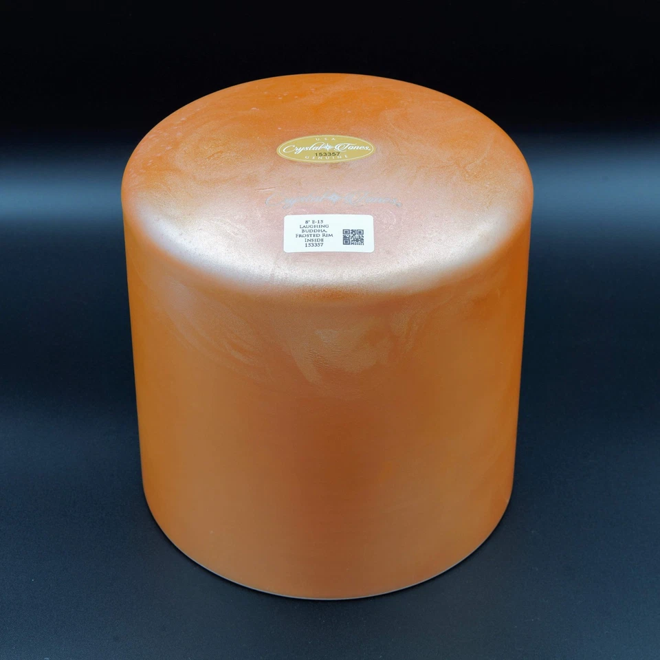 Crystal Tones 8" Laughing Buddha Quartz Crystal Singing Bowl (E4-15) - Image 3 of 4