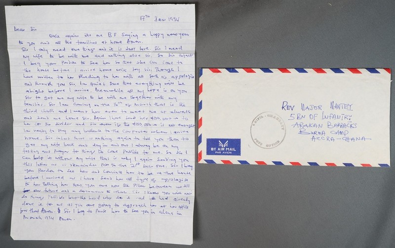 Mayfairstamps Ghana 1994 to Burma Camp Accra Arakan Barracks Cover & Letter cca_