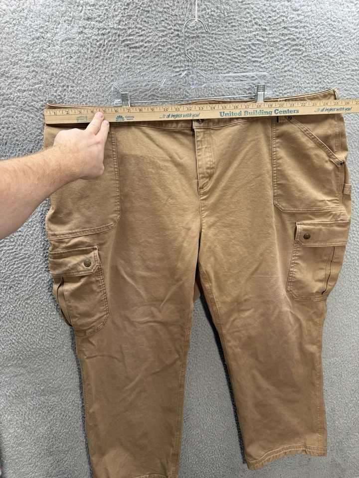 Duluth Trading Co Pants Womens 30Wx29 Brown Flex Fire Hose Cargo Curvesetter - Image 3 of 4