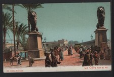 EGYPT 1907 LE CAIRE: PONT DU NILE MAILED POSTCARD