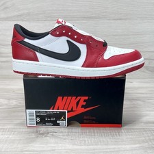 Mens Sz 8 - Nike Air Jordan 1 Low OG Chicago 2025 New Red White Black HQ6998-600