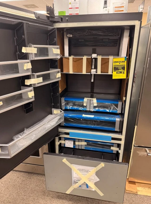 JennAir Rise 36" Refrigerador Doble Rango de Combustible 24" Cajón Microondas Lavavajillas Foto 4 de 4