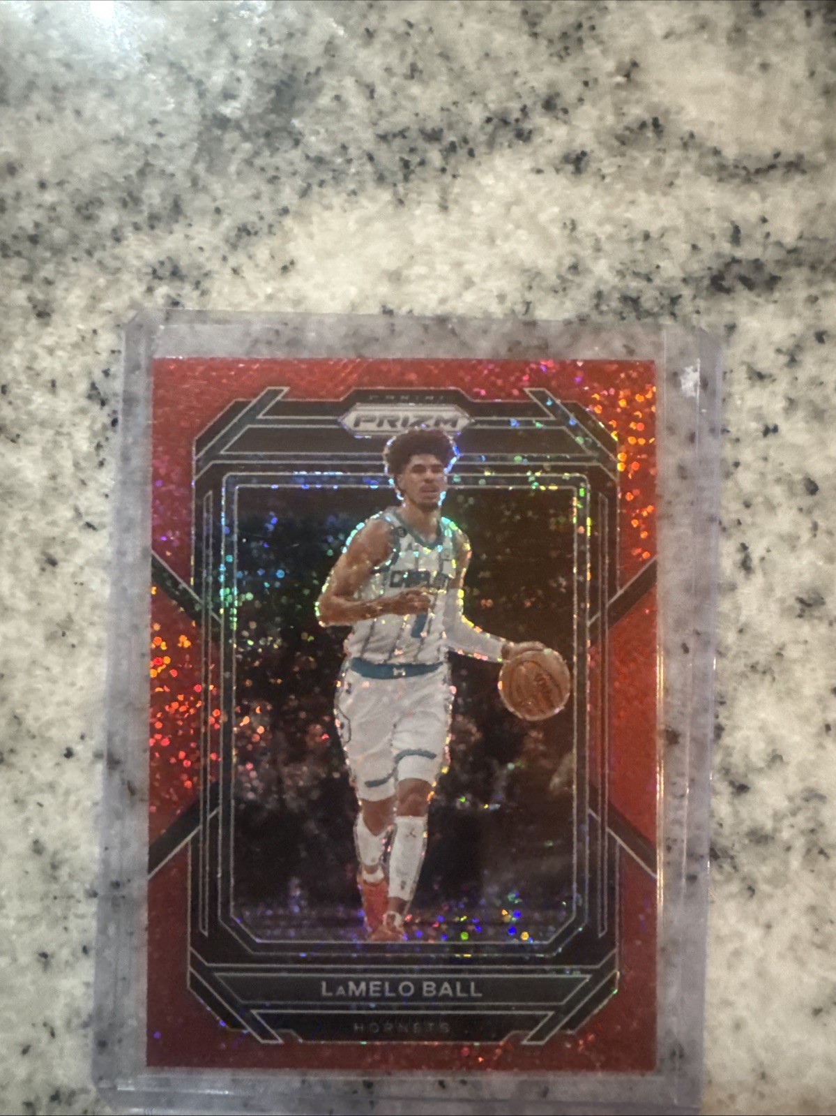 2022-23 Panini Prizm - LaMelo Ball #150 Red Sparkle Prizm