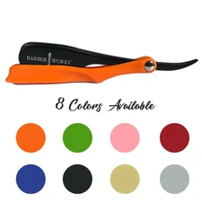 Barber Works Professional Razor Holder – Micro Exposed 0.5mm Blade, 8 Colors