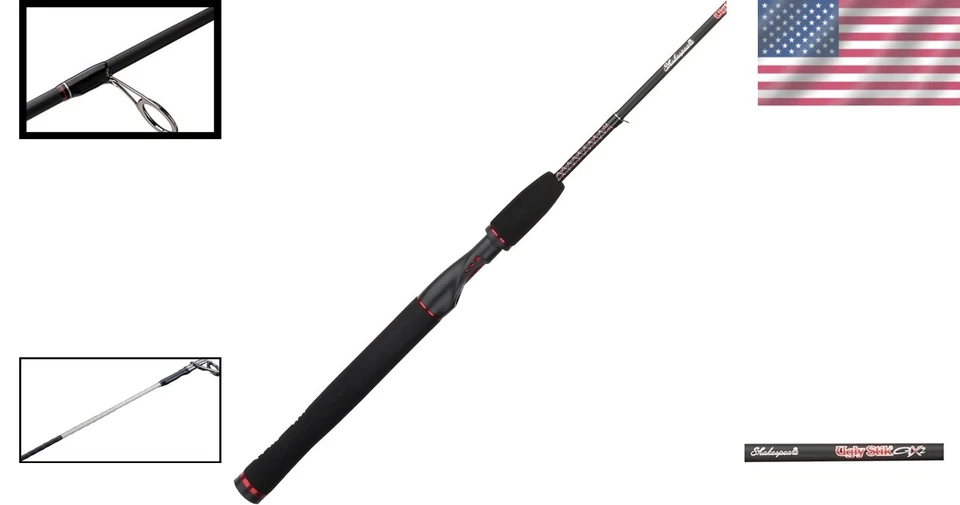 Varilla giratoria Ugly Stik GX2 6'6" - potencia media, acción rápida Foto 2 de 4